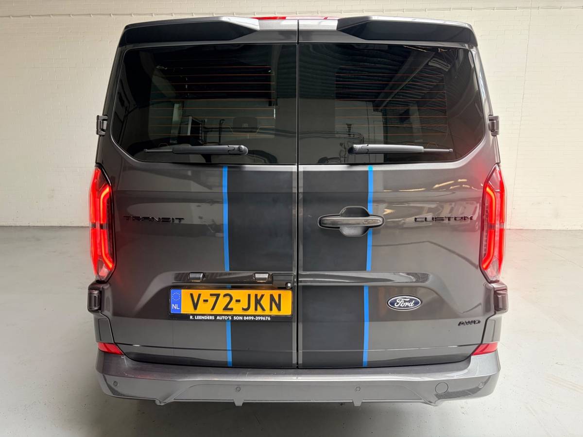 Ford Transit Custom Ford TRANSIT CUSTOM Automaat Sport AWD 4×4 320 2.0 TDCI 170pk L1H1 2xElek.Schuifdeur, Trekhaak, NEDERLANDSE BUS! 1STE EIGENAAR!