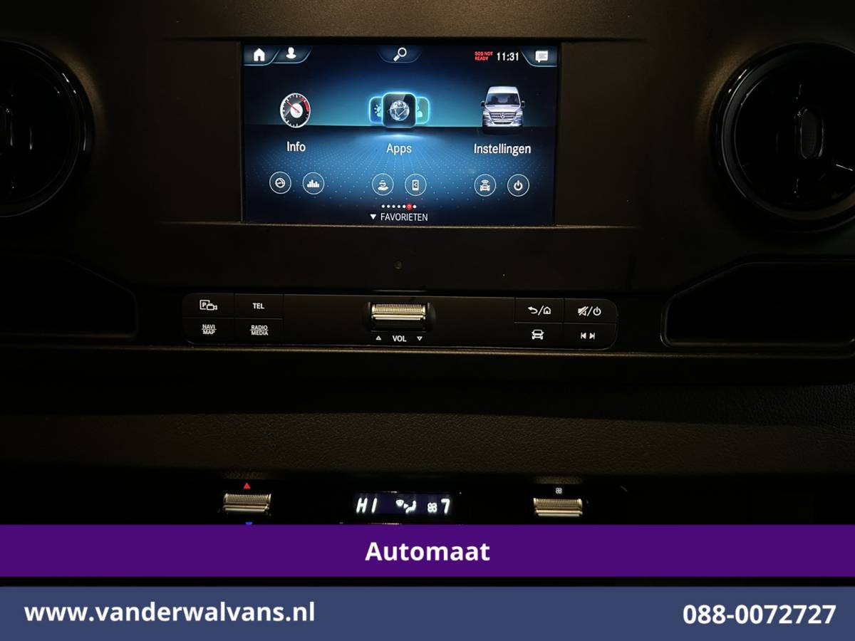 Mercedes-Benz Sprinter Mercedes-Benz Sprinter 317 CDI 170pk 9G-Tronic Automaat L3H2 Euro6 Airco | Camera | Navigatie | Apple Carplay Cruisecontrol, Chauffeursstoel, Android Auto, Stoelverwarming, 270 Graden Achterdeuren, Parkeersensoren, Bijrijdersbank