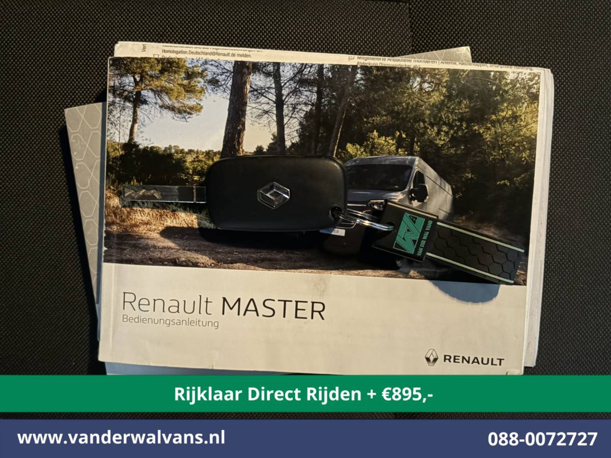 Renault Master Renault Master 2.3 dCi 146pk Bakwagen Laadklep Euro6 *Rijklaar Direct Rijden* Airco | LED | 1000kg laadvermogen Bijrijdersbank Bijrijdersbank