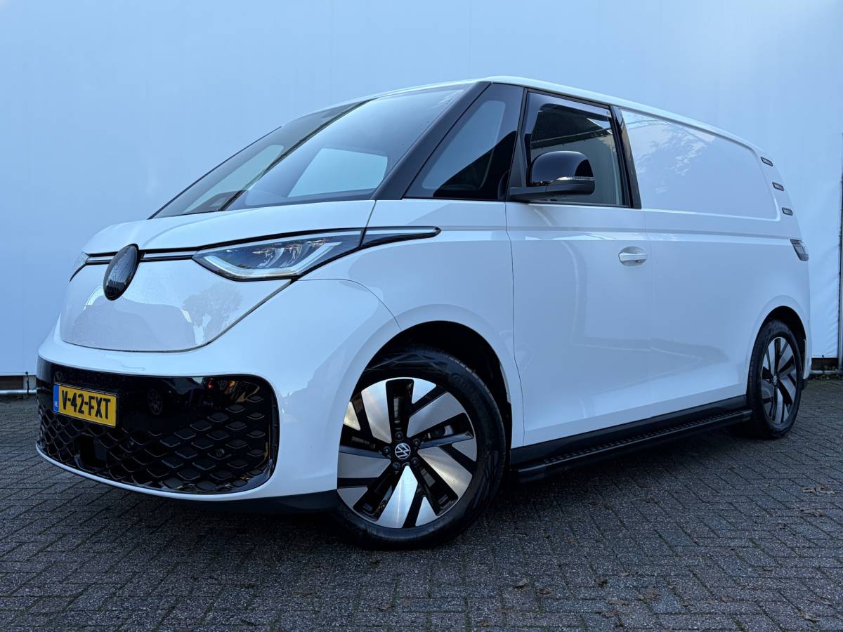 Volkswagen ID. Buzz Cargo Volkswagen 3-Pers ID. Buzz Cargo 77kWh Trekhaak Adap.Cruise Carplay Camera Orig.NL 1998KM!