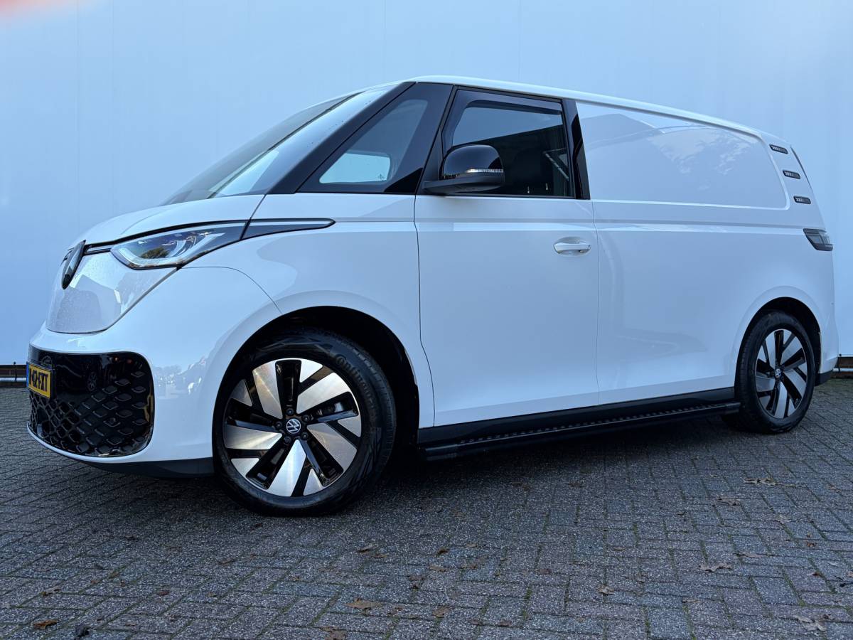 Volkswagen ID. Buzz Cargo Volkswagen 3-Pers ID. Buzz Cargo 77kWh Trekhaak Adap.Cruise Carplay Camera Orig.NL 1998KM!