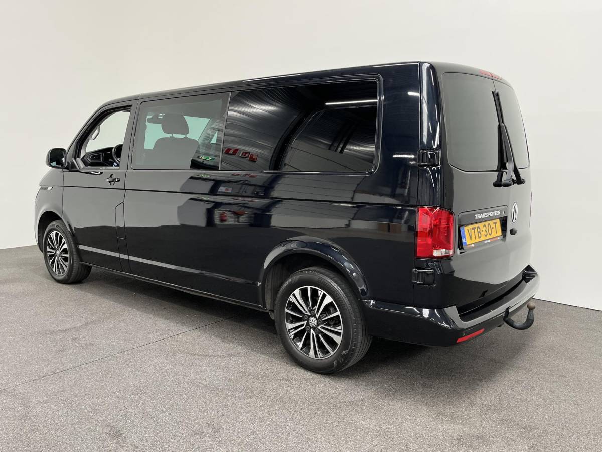 Volkswagen Transporter Volkswagen Transporter 2.0 TDI L2H1 Dubbele Cabine Highline Automaat Airco Cruise Control Apple Carplay/Android Auto Trekhaak Parkeersensoren