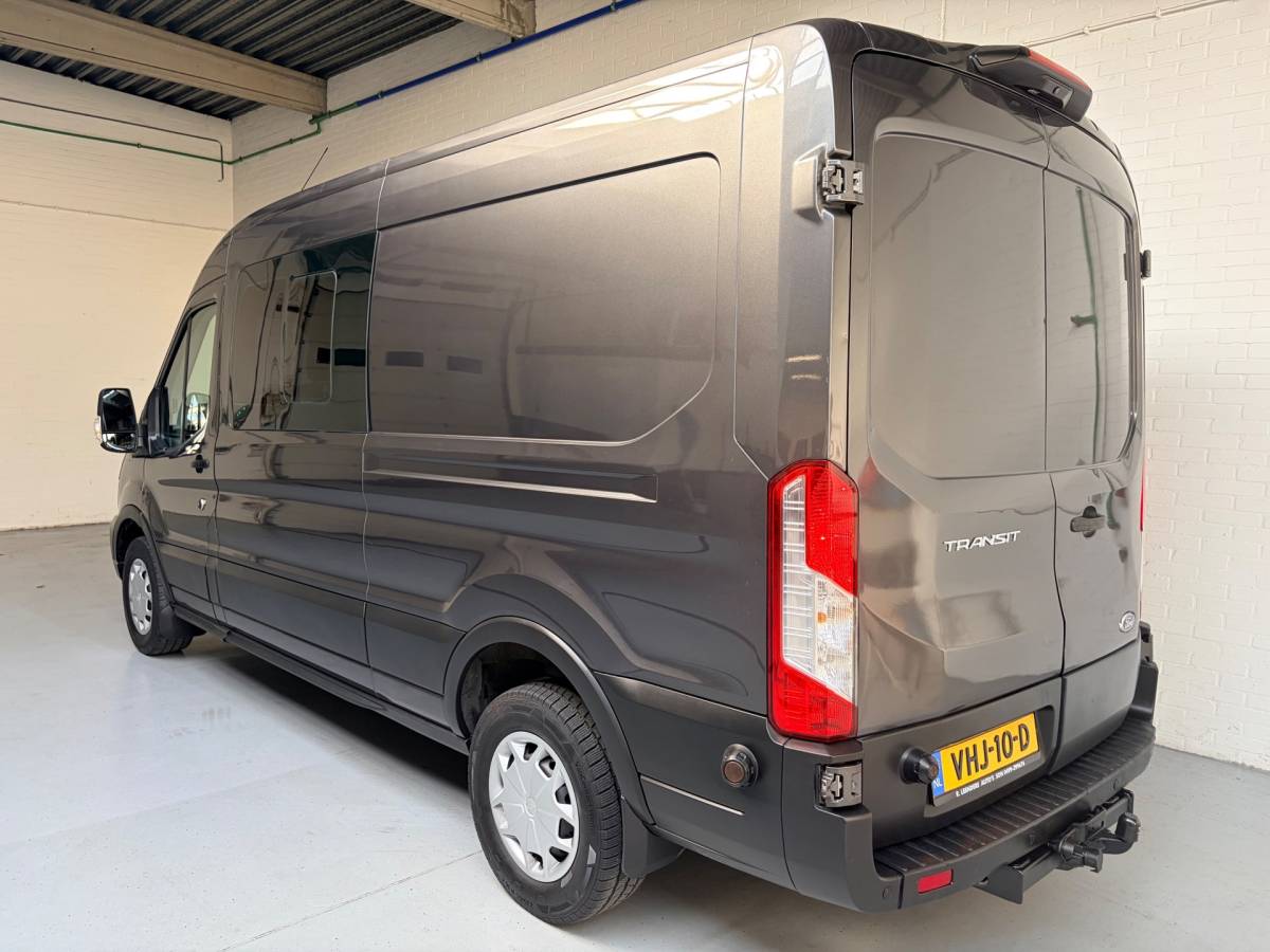 Ford Transit Ford Transit Dubbel Cabine 350 2.0 TDCI 170PK euro6 L3H2 Trend RWD, 6Persoons, Airco, Trekhaak 2800KG, Metallic lak, Nieuwe APK