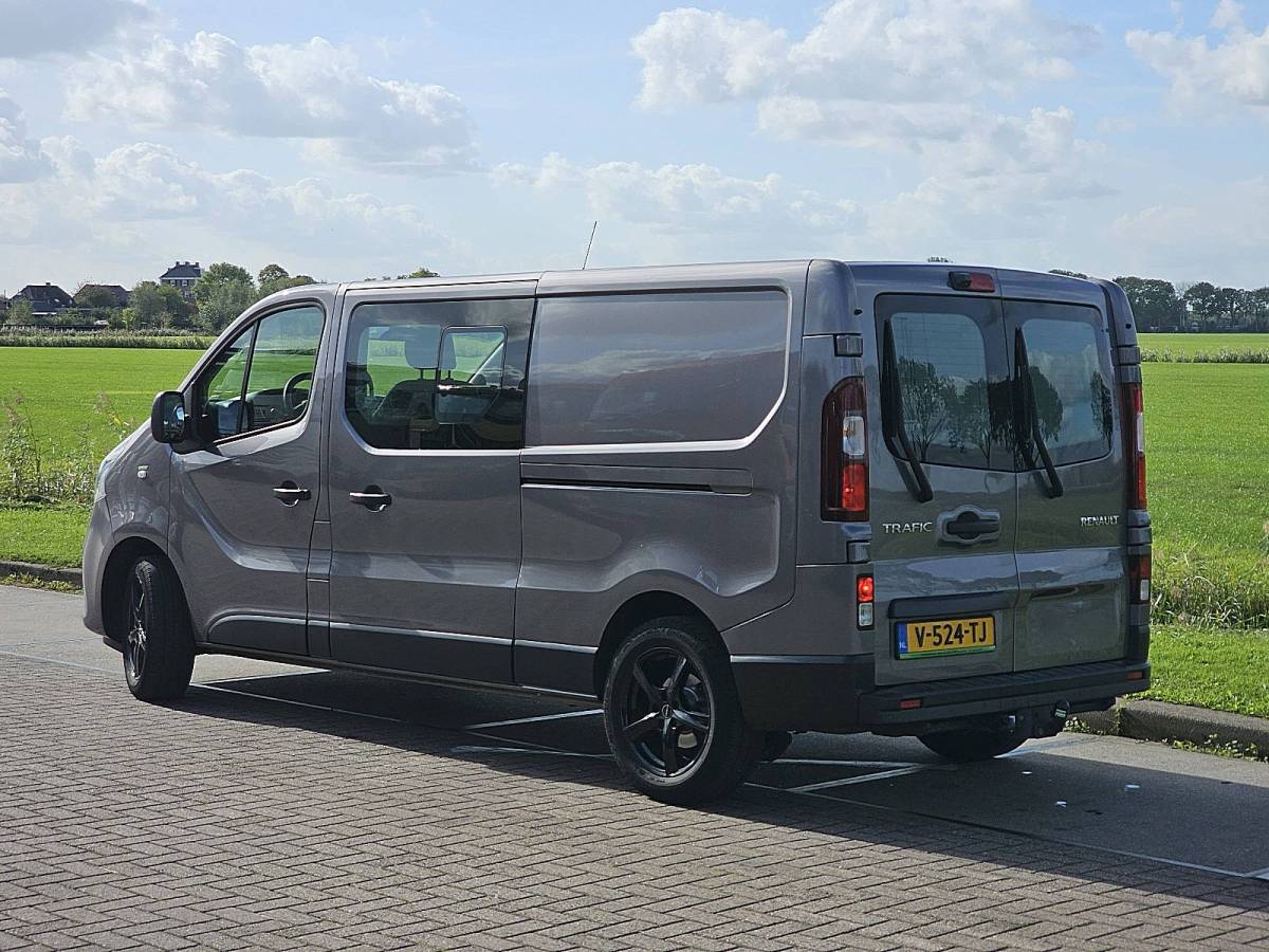 Renault Trafic RENAULT TRAFIC 1.6 DCI L2H1 dubbel cabine lang leder carplay climatronic EURO6 dubbele schuifdeur!