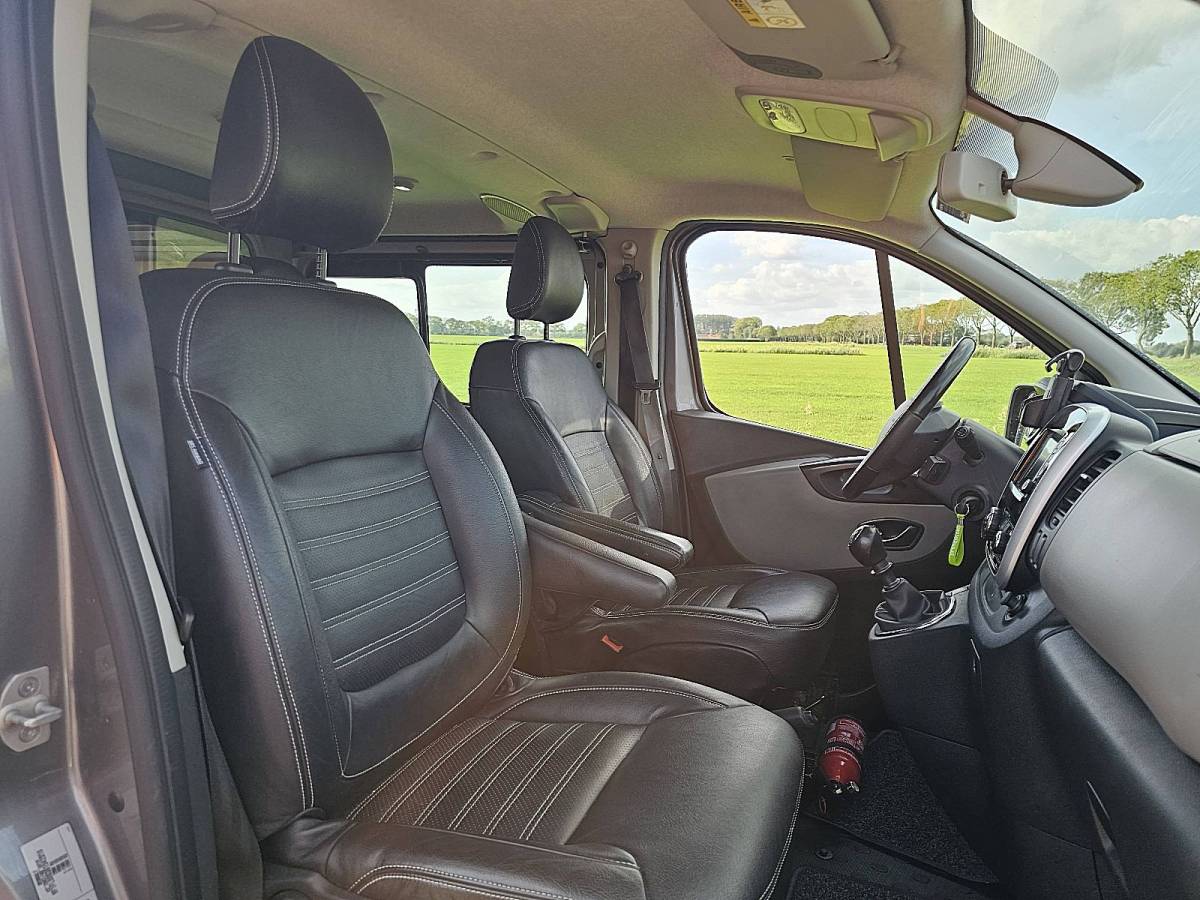 Renault Trafic RENAULT TRAFIC 1.6 DCI L2H1 dubbel cabine lang leder carplay climatronic EURO6 dubbele schuifdeur!