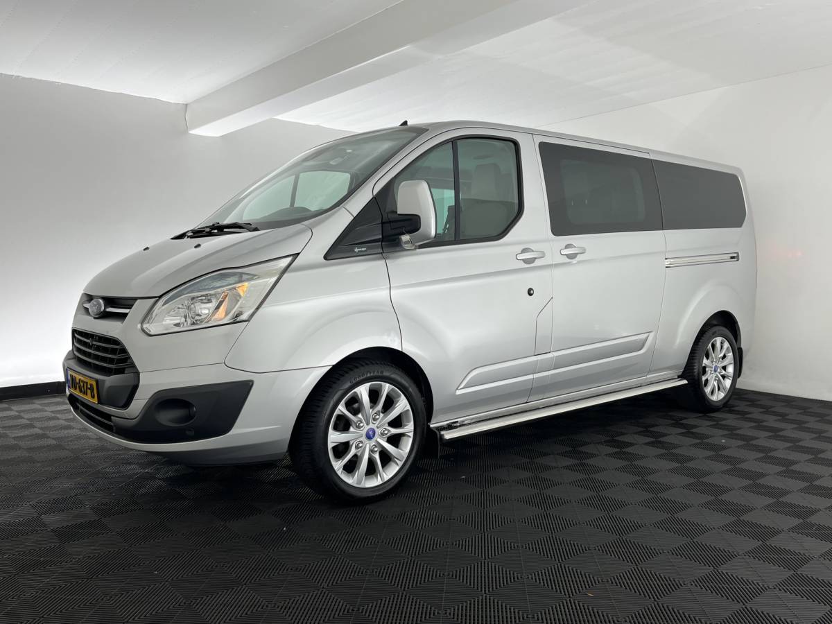 Ford Transit Custom Ford Transit Custom 290 2.2 TDCI L2H1 Limited DC *DUBBEL-CABINE | DUBBELE-SCHUIFDEUR | LEATHER | NAVI-FULLMAP | CAMERA | AIRCO | CRUISE | PDC | 16”ALU | TOWBAR*