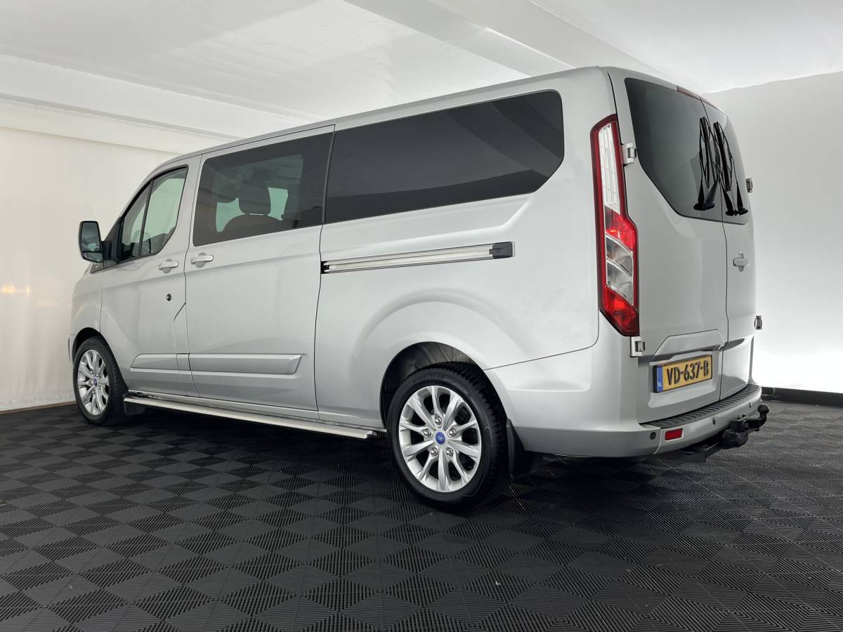 Ford Transit Custom Ford Transit Custom 290 2.2 TDCI L2H1 Limited DC *DUBBEL-CABINE | DUBBELE-SCHUIFDEUR | LEATHER | NAVI-FULLMAP | CAMERA | AIRCO | CRUISE | PDC | 16”ALU | TOWBAR*
