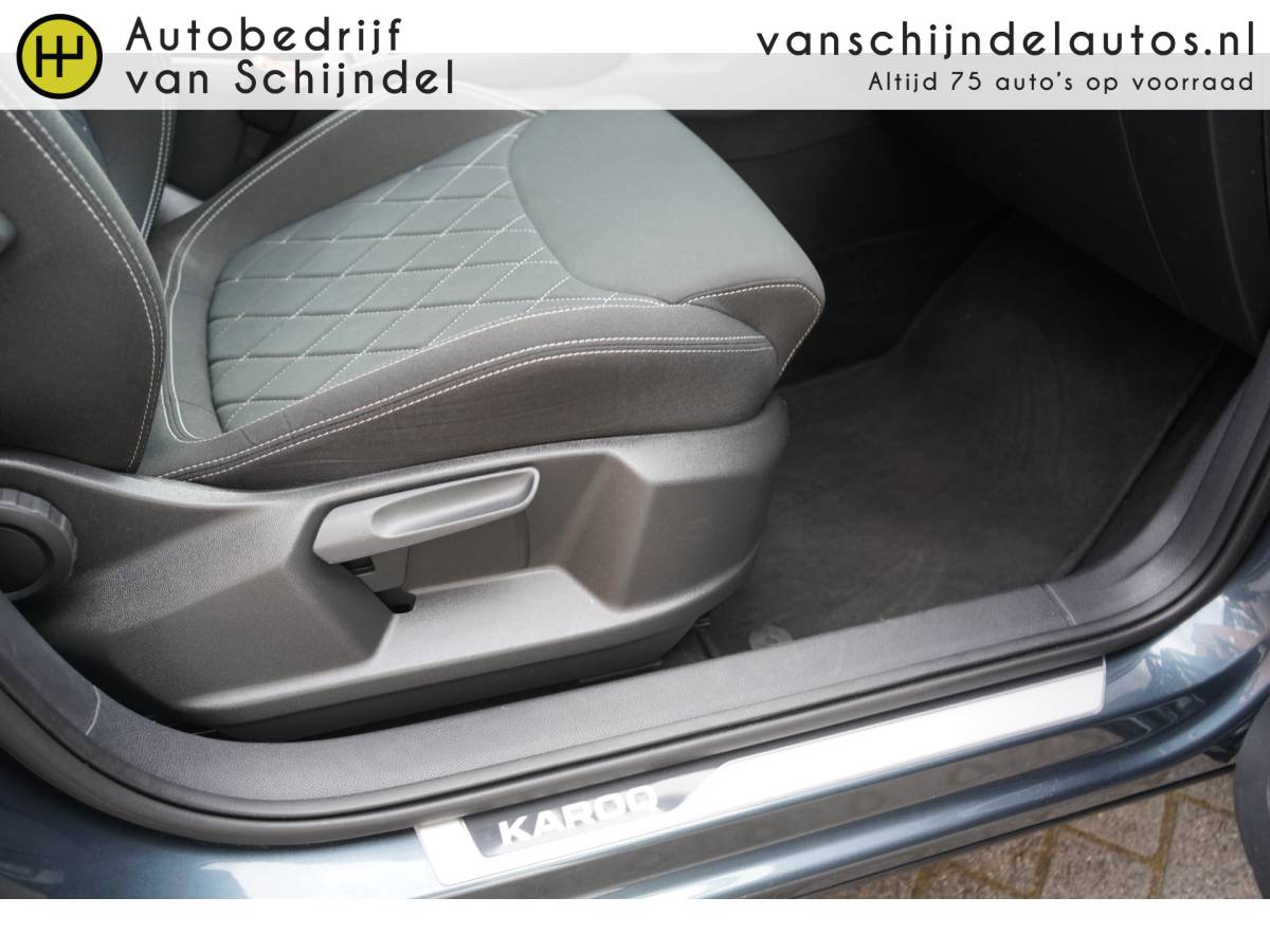 Škoda Karoq ŠKODA Karoq 1.5 TSI ACT 150PK SPORTLINE BUSINESS VOL LUXE PANORAMADAK ZWARTE HEMEL CAMERA STOEL+STUURVERWARMING ADAPTIEVE CRUISE ANDROID/APPLECARPLAY NAVI CLIMA PDC V+A BLUETOOTH 18INCH ENZ…