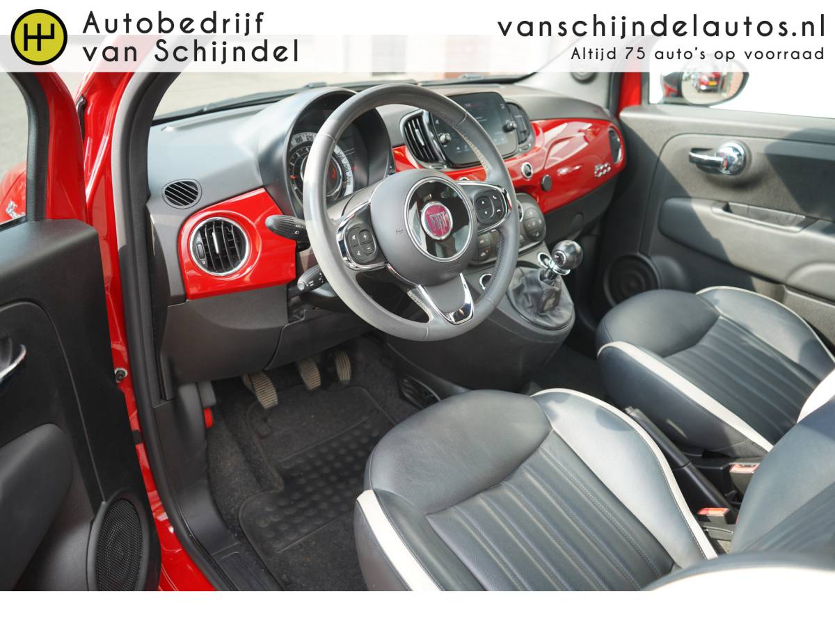 Fiat 500 Fiat 500 1.0 HYBRID DOLCEVITA SEPT 2021 ORIGINEEL NEDERLANDS PANORAMADAK LEDER ECC AIRCO CRUISECONTROL PARKEERSENSOREN BLUETOOTH 15INCH LMV ELECTR.RAMEN/SPIEGELS