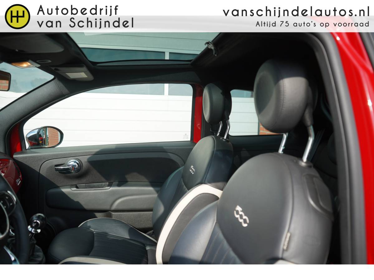 Fiat 500 Fiat 500 1.0 HYBRID DOLCEVITA SEPT 2021 ORIGINEEL NEDERLANDS PANORAMADAK LEDER ECC AIRCO CRUISECONTROL PARKEERSENSOREN BLUETOOTH 15INCH LMV ELECTR.RAMEN/SPIEGELS