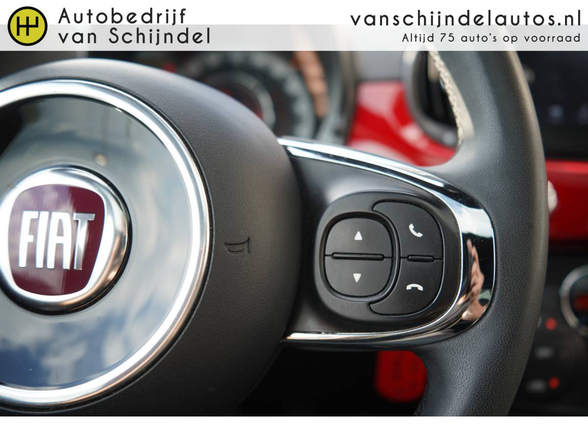 Fiat 500 Fiat 500 1.0 HYBRID DOLCEVITA SEPT 2021 ORIGINEEL NEDERLANDS PANORAMADAK LEDER ECC AIRCO CRUISECONTROL PARKEERSENSOREN BLUETOOTH 15INCH LMV ELECTR.RAMEN/SPIEGELS