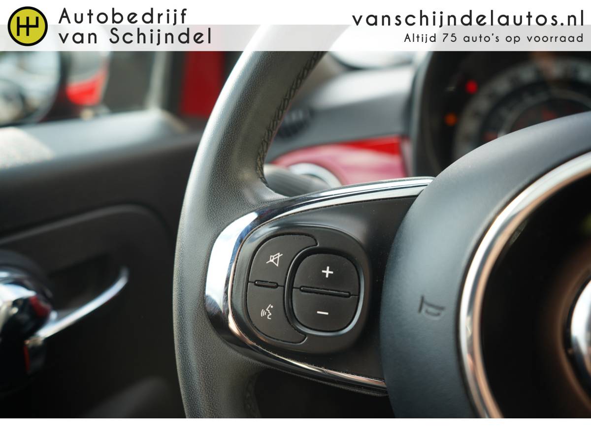 Fiat 500 Fiat 500 1.0 HYBRID DOLCEVITA SEPT 2021 ORIGINEEL NEDERLANDS PANORAMADAK LEDER ECC AIRCO CRUISECONTROL PARKEERSENSOREN BLUETOOTH 15INCH LMV ELECTR.RAMEN/SPIEGELS