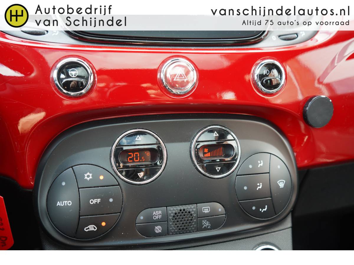 Fiat 500 Fiat 500 1.0 HYBRID DOLCEVITA SEPT 2021 ORIGINEEL NEDERLANDS PANORAMADAK LEDER ECC AIRCO CRUISECONTROL PARKEERSENSOREN BLUETOOTH 15INCH LMV ELECTR.RAMEN/SPIEGELS