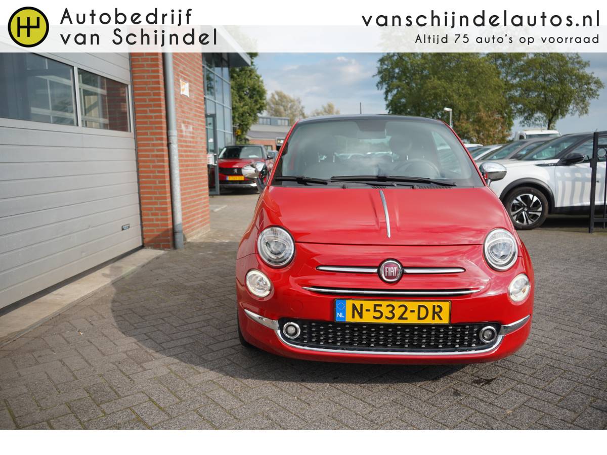 Fiat 500 Fiat 500 1.0 HYBRID DOLCEVITA SEPT 2021 ORIGINEEL NEDERLANDS PANORAMADAK LEDER ECC AIRCO CRUISECONTROL PARKEERSENSOREN BLUETOOTH 15INCH LMV ELECTR.RAMEN/SPIEGELS