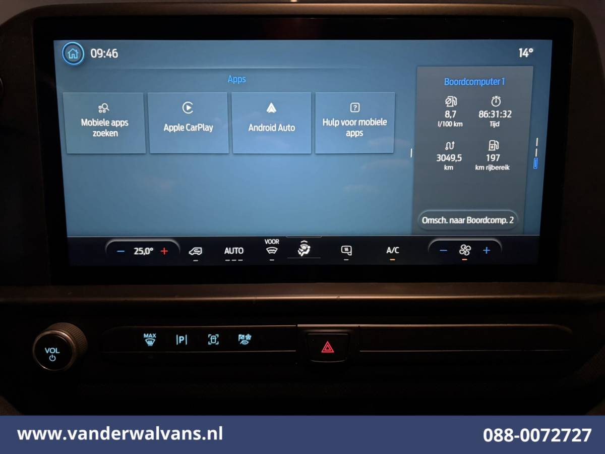 Ford Transit Custom Ford Transit Custom 2.0 TDCI 136pk L2H1 Euro6 Airco | Camera | LED | Apple Carplay | Cruisecontrol Android Auto, Verwarmde Voorruit, Parkeersensoren, Bijrijdersbank, 2740kg trekvermogen