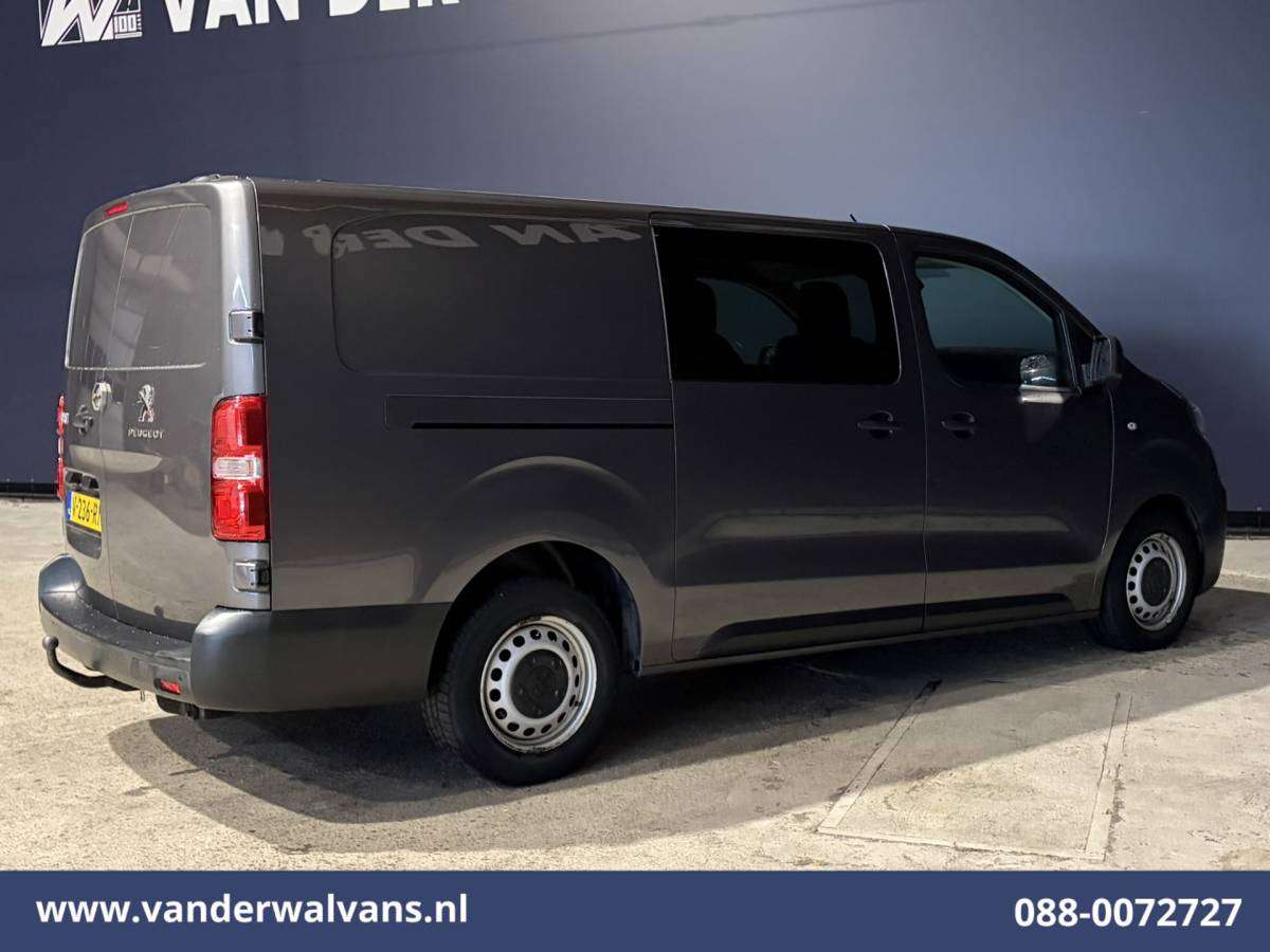 Peugeot Expert Peugeot Expert 2.0 BlueHDI 123pk L3H1 Dubbele Cabine Euro6 Airco | 5-Zits | 2500kg Trekhaak Cruisecontrol, Parkeersensoren