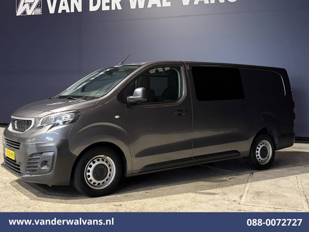 Peugeot Expert Peugeot Expert 2.0 BlueHDI 123pk L3H1 Dubbele Cabine Euro6 Airco | 5-Zits | 2500kg Trekhaak Cruisecontrol, Parkeersensoren