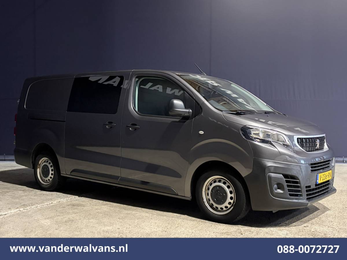 Peugeot Expert Peugeot Expert 2.0 BlueHDI 123pk L3H1 Dubbele Cabine Euro6 Airco | 5-Zits | 2500kg Trekhaak Cruisecontrol, Parkeersensoren