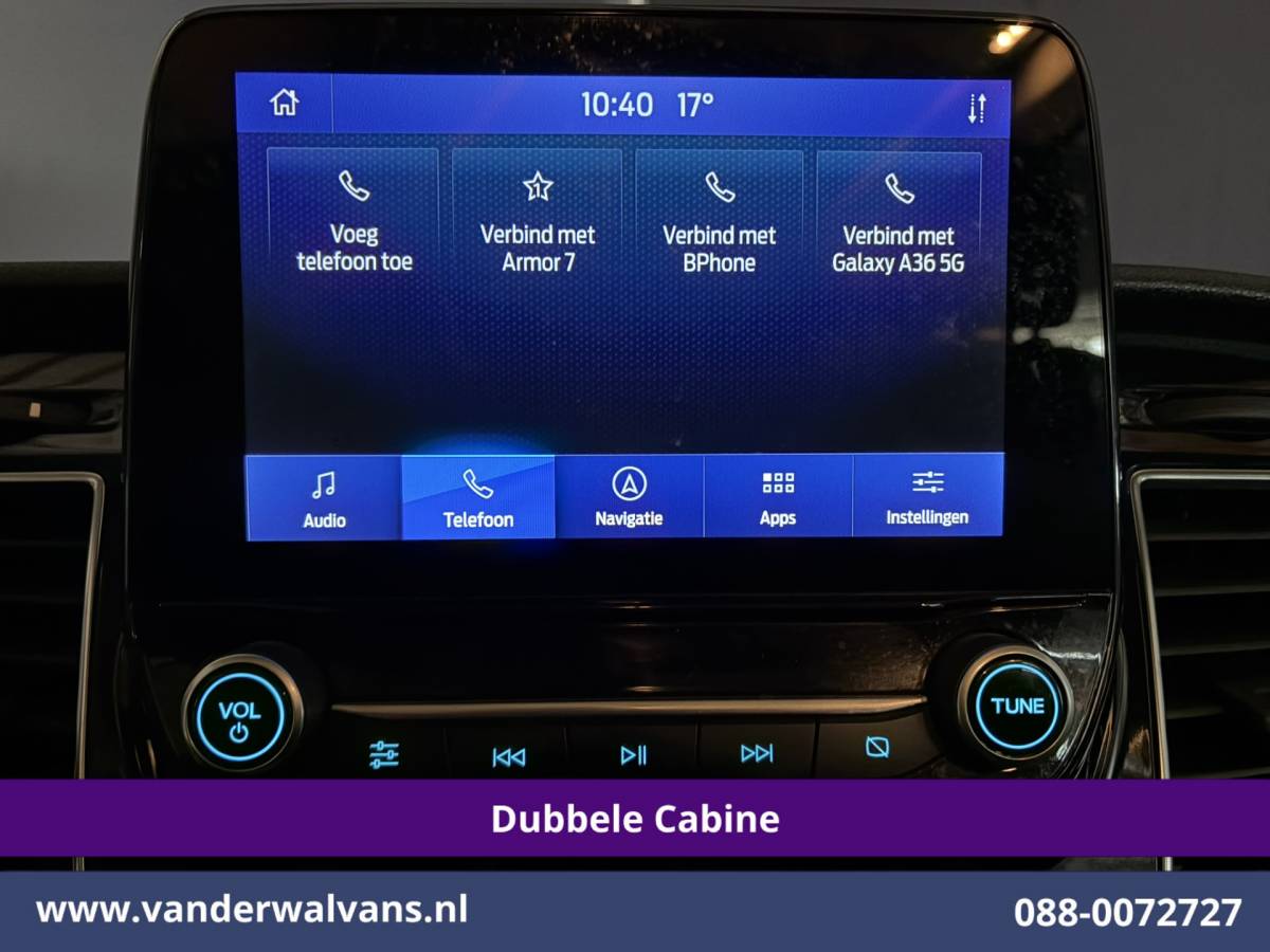 Ford Transit Ford Transit 2.0 TDCI 131pk L3H2 Dubbele Cabine Euro6 Airco | 5-Zits | Navigatie | LED | Apple Carplay Cruisecontrol, Android Auto, Parkeersensoren