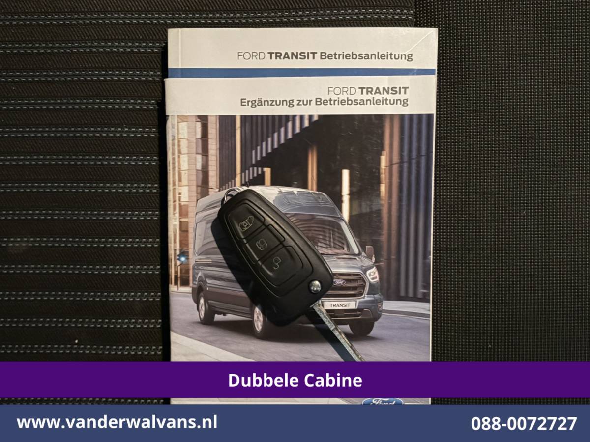 Ford Transit Ford Transit 2.0 TDCI 131pk L3H2 Dubbele Cabine Euro6 Airco | 5-Zits | Navigatie | LED | Apple Carplay Cruisecontrol, Android Auto, Parkeersensoren