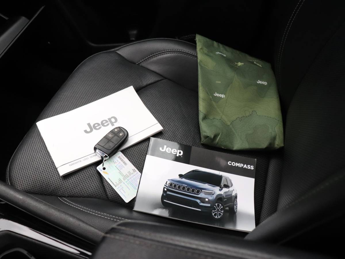 Jeep Compass Jeep Compass 4xe 240 Plug-in Hybrid Electric S | SOH 82,4% | LEDER | MEMORY | PANO-DAK | ALPINE SOUND | 360° CAMERA | STOELVERK. | CRUISE | NAVI | STOEL/STUURVERW. |SOH 82,4%|