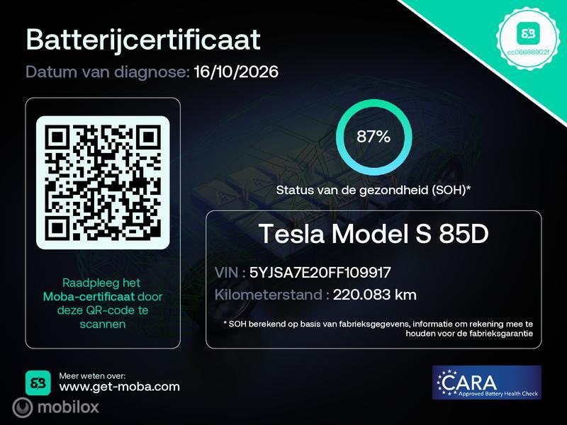 Tesla Model S Tesla Model S 85D Base SC01 FREE SUPERCHARGING|GRATIS LADEN