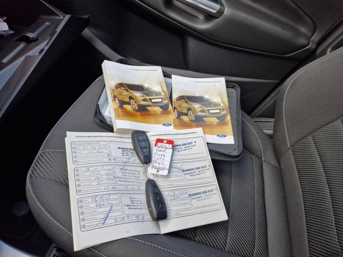 Ford Kuga Ford Kuga 1.5 Titanium|150PK|Trekhaak|Navi|Clima|PDC|Cruise|89.991KM|NL-Auto|Nieuwe dist.riem bij aflevering!|