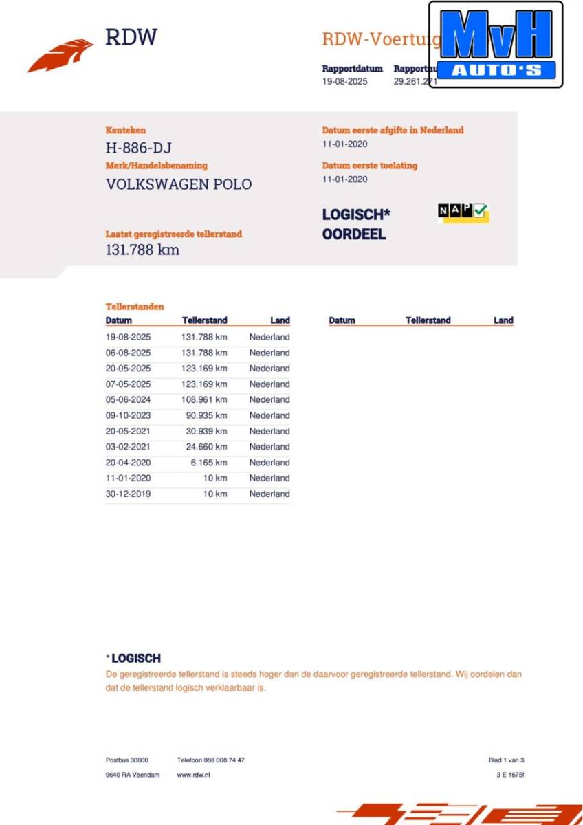 Volkswagen Polo Volkswagen Polo 1.5 TSI R-Line 150PK|VIRTUAL|PANO|DSG|LED|NAP